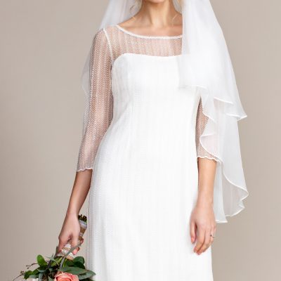 Silk Wedding Veil Short