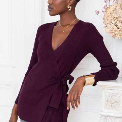 Laurent Maternity And Nursing Wrap Jumper