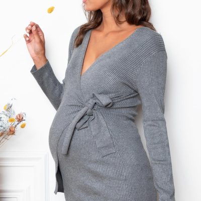 Laurent Maternity And Nursing Wrap Jumper