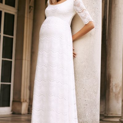 Verona Lace Maternity Bridal Gown